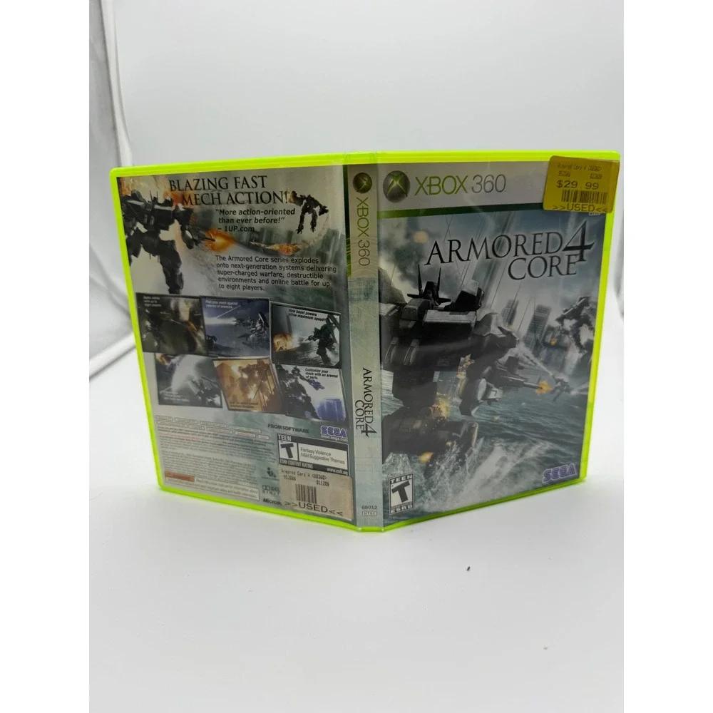 Armored Core 4 Xbox 360 SEGA FromSoftware Mech Action Game CIB